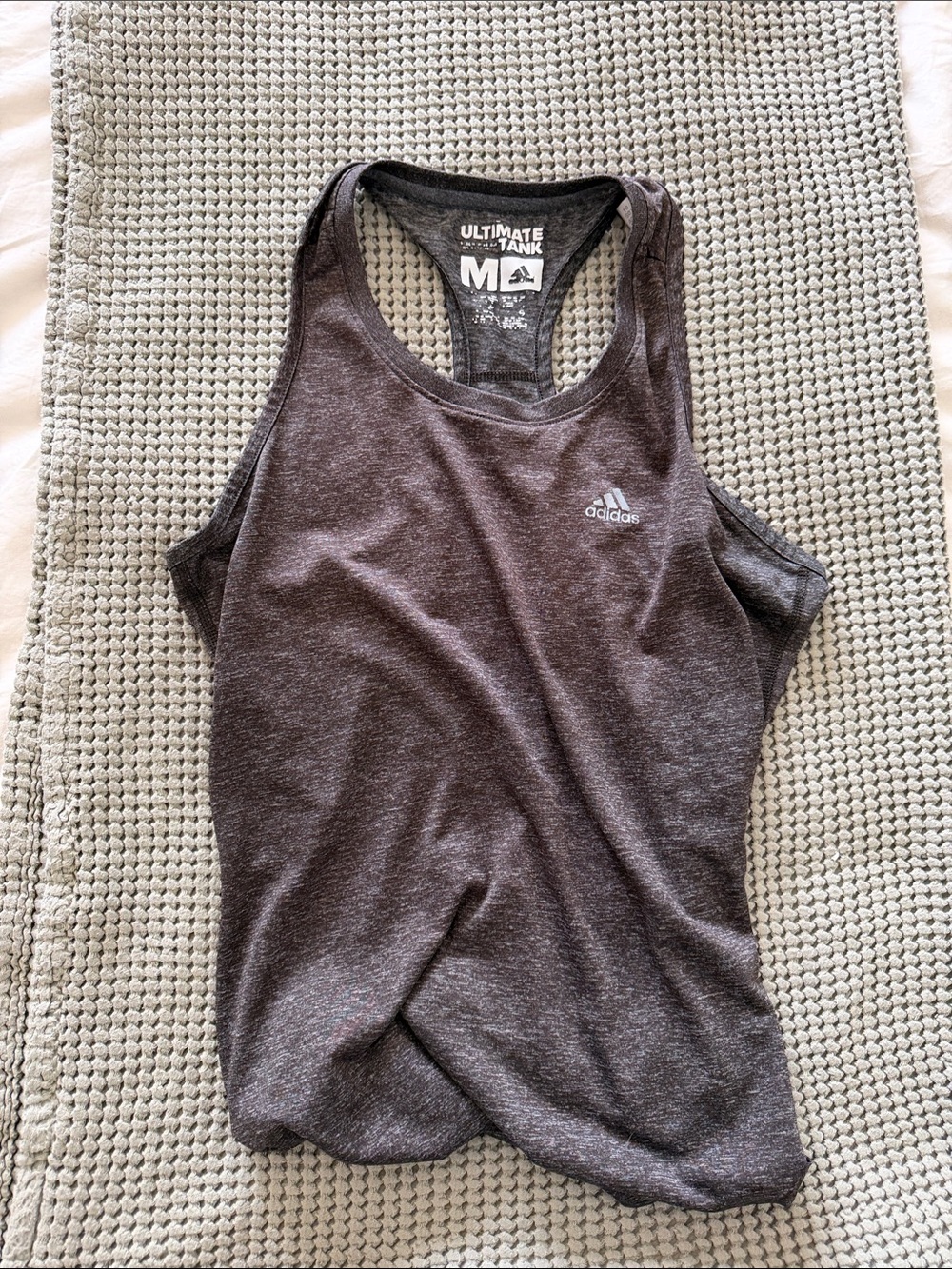 adidas Women's Dark Gray Racerback Tank
